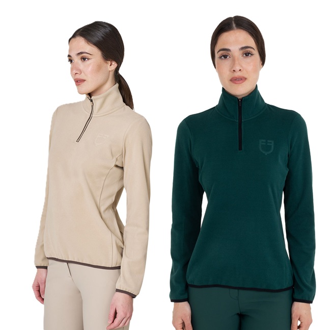 PILE CON MEZZA ZIP DONNA EQUESTRO Donna, Felpe e Pile 
